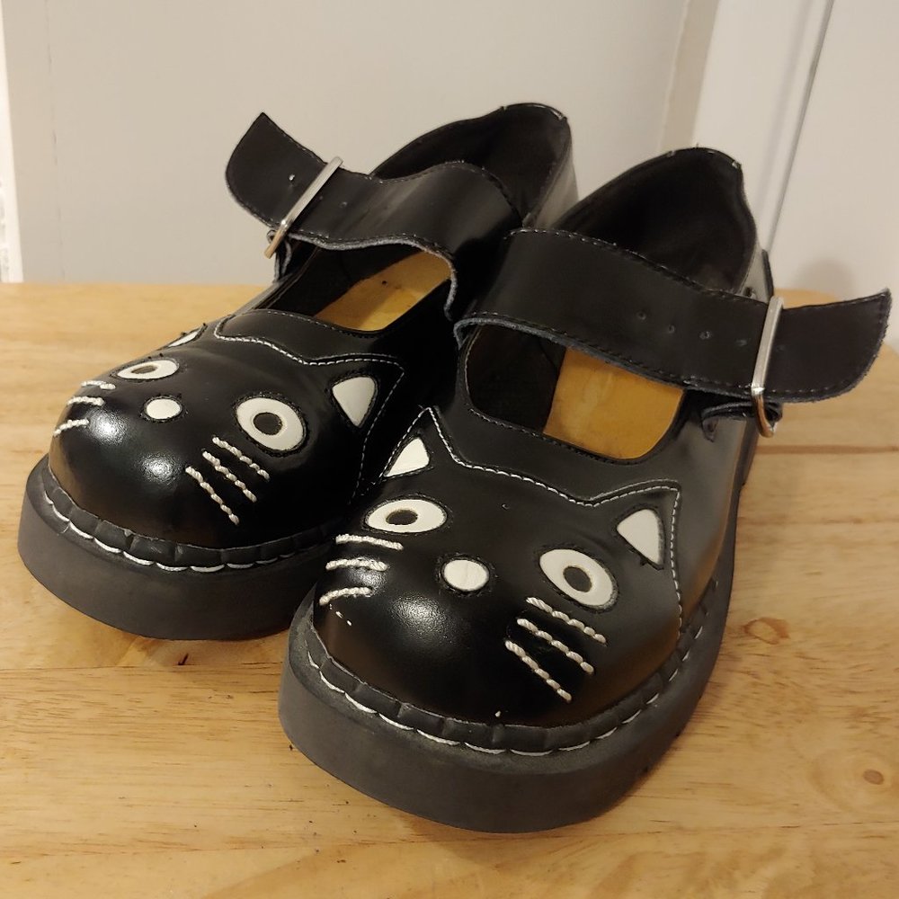 Black cat mary janes